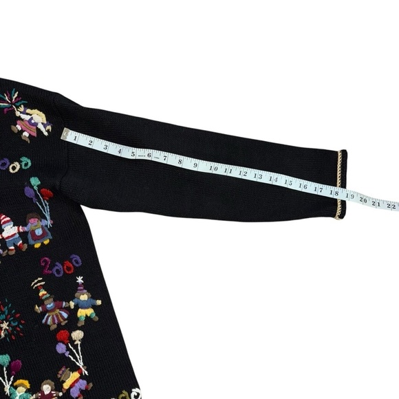 Y2K New Year's Millennium Vintage Christmas Holiday Ugly Sweater Women’s S 2000 - Picture 12 of 16